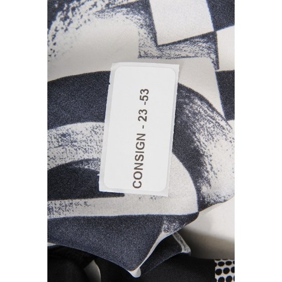 Verscae Mens Button Down Size Shirt 40 15 3/4 Black White Silk Medusa Print - Picture 11 of 11